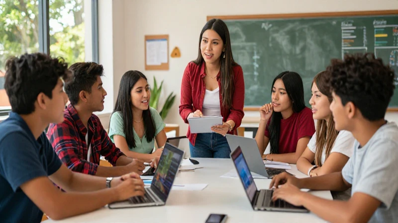 Emblemático Encuentro: Innovando la Educación del Siglo XXI 7 Clase mexicana dinámica con tecnología moderna