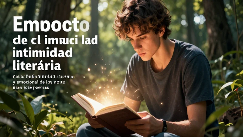 Intimidad literaria: joven intelectual inmersión poética