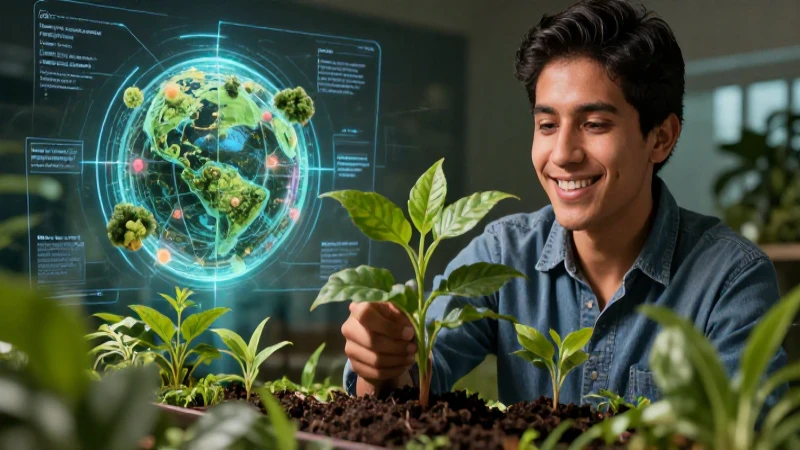 Emprendedor mexicano en un futuro ecológico