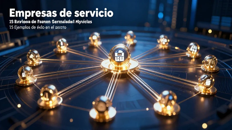 Empresas de servicio: 15 Ejemplos de éxito en el sector 4 Redes profesionales abstractas y vibrantes con 15 ejemplos de éxito