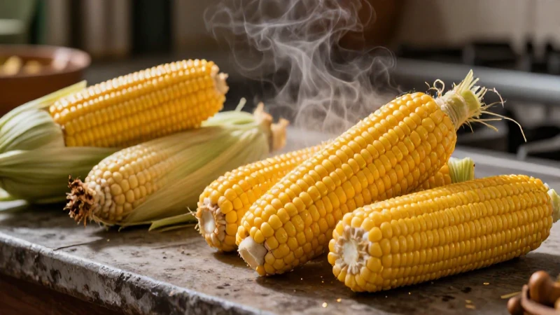 Primer plano de elotes mexicanos vibrantes