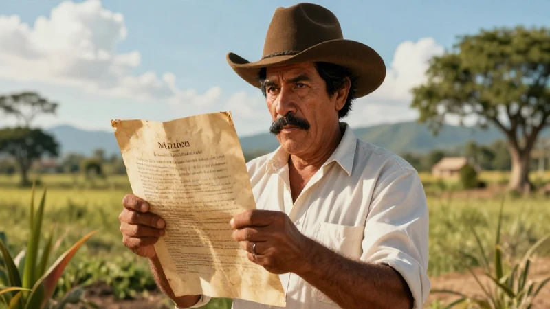 Líder revolucionario mexicano con pergamino épico