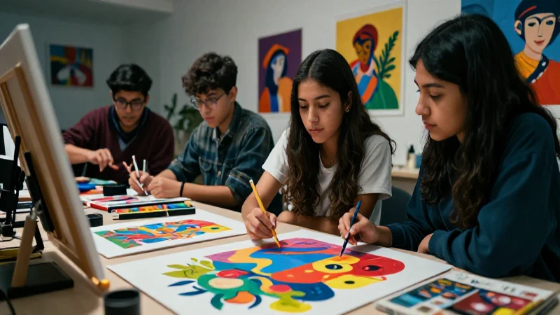Conoce la innovadora escuela mexicana de educación artística 3 Estudiantes colaboran en innovadora escuela artística mexicana