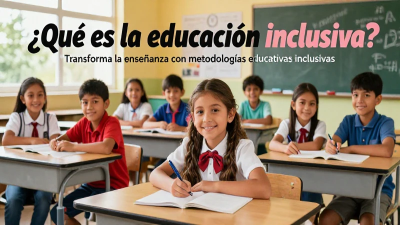 Transforma la enseñanza con metodologías educativas inclusivas 3 Educar a todos, celebrando la diversidad
