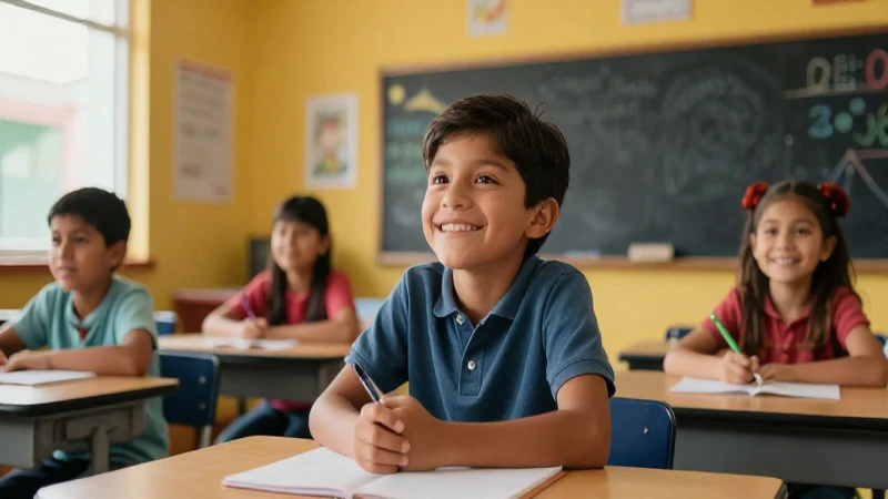 Reforma Educativa MX: cambios y impacto en la educación 3 Niños mexicanos sonrientes en aula vibrante