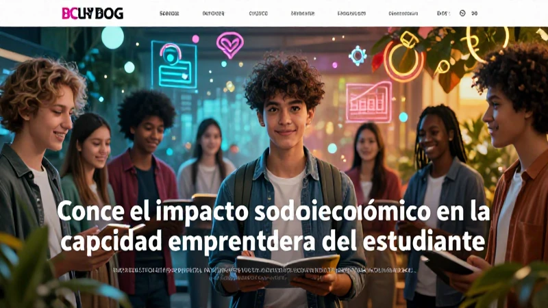 Emprendimiento estudiantil e impacto socioeconómico