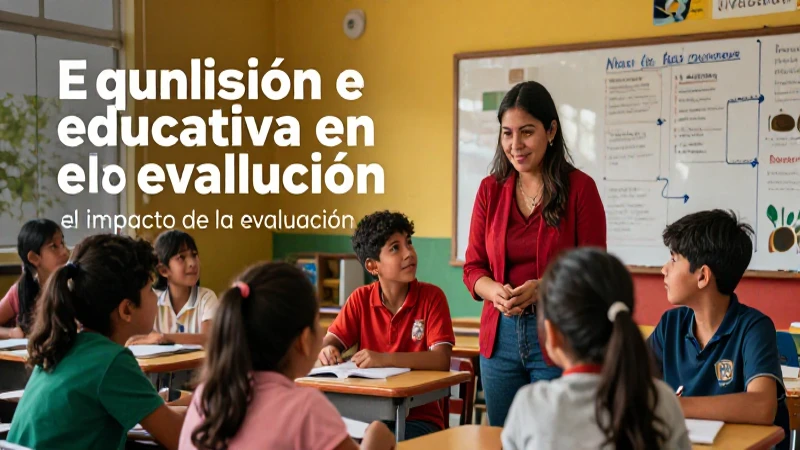 Evaluación clave para equidad e inclusión educativa