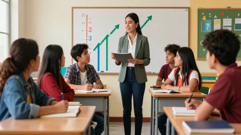 Estudiantes mexicanos colaboran en aula moderna