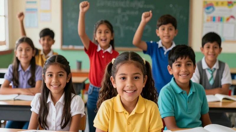 Alumnos mexicanos exitosos y diversos en clase