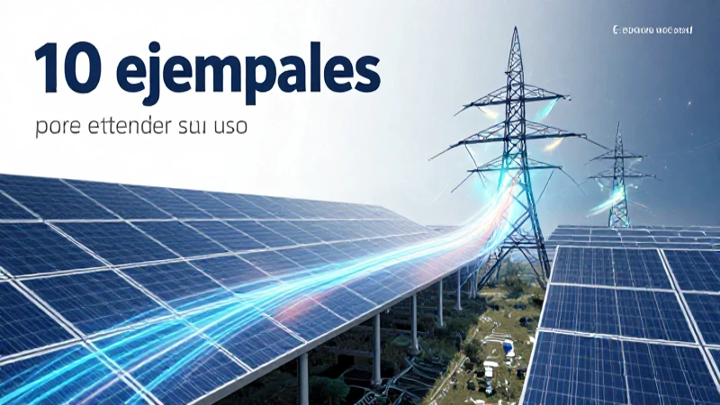 Visual de energía eléctrica renovable