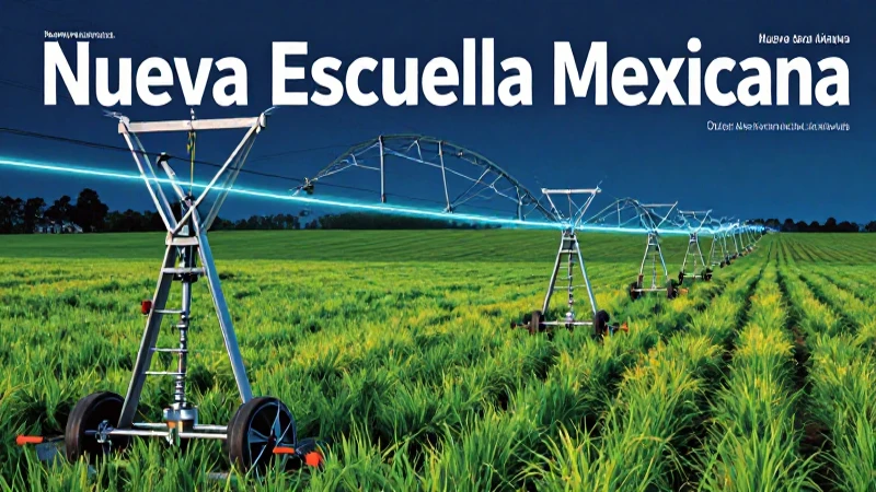 Tecnología moderna en campo agrícola vibrante