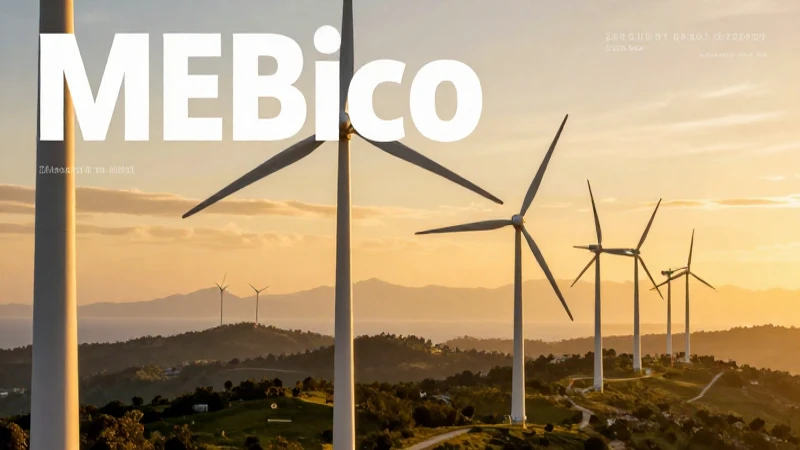 Energía e ilustración sustentable en paisaje mexicano