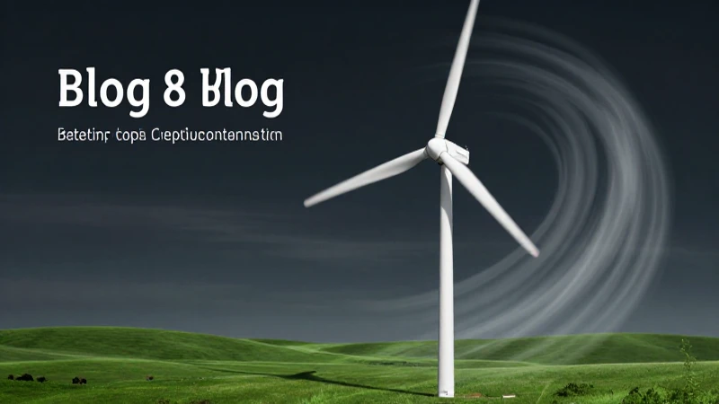 Turbina moderna sobre paisaje verde dinámico