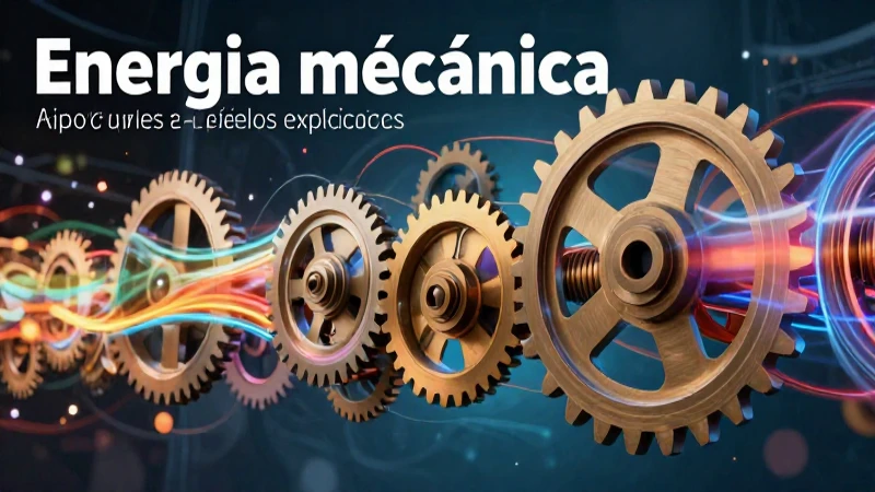 Energía mecánica: concepto, tipos y ejemplos explicados 3 Ilustración didáctica de la energía mecánica