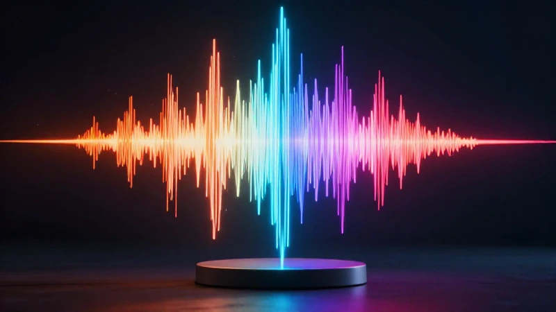 El sonido se visualiza como ondas energéticas vibrantes