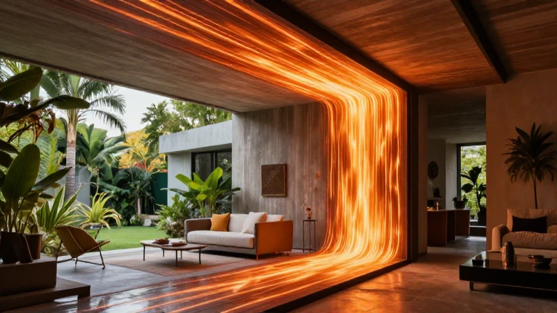 Interior mexicano sostenible con luz natural vibrante