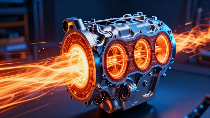 Motor moderno muestra la energía térmica en 15 aplicaciones