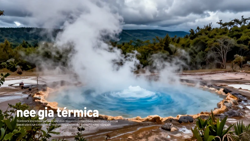 Aguas calientes y géiseres son energía natural