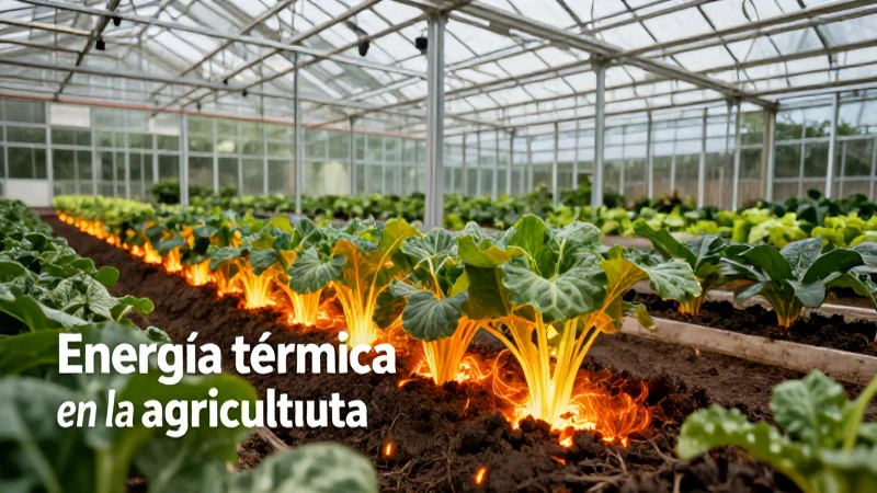 Energía térmica optimiza la agricultura moderna