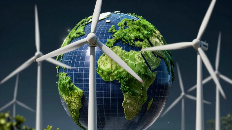 Torres e islas verdes del futuro