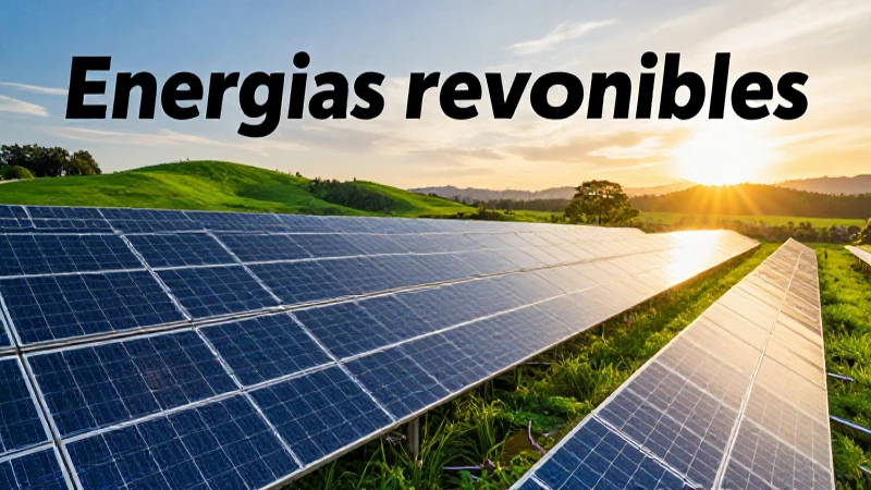 Renovables impulsando un futuro sostenible