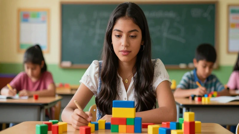 Domina la pedagogía de la nueva escuela mexicana: ¡Descarga PDF gratis! 4 Maestra mexicana hiperrealista en aula moderna