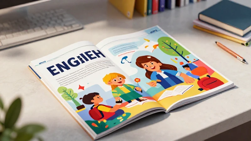 Domina el inglés con el English Links Student's Book 1 contestado 5 Ilustración vibrante de estudiante aprendiendo inglés