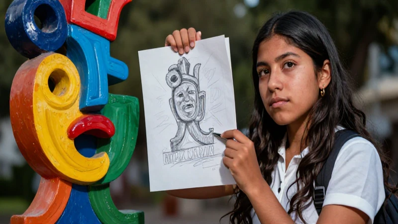 Estudiante mexicano apasionado refleja tensión social