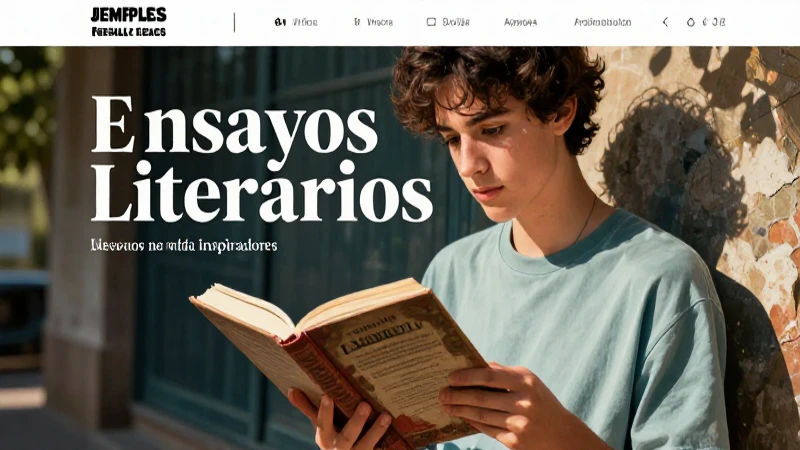 Estudiante explora ensayos literarios inspiradores