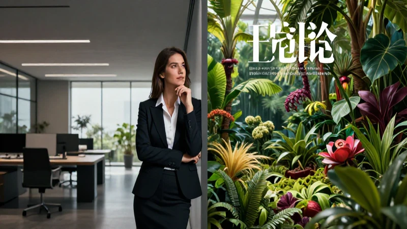 Mujer elige entre modernidad y naturaleza