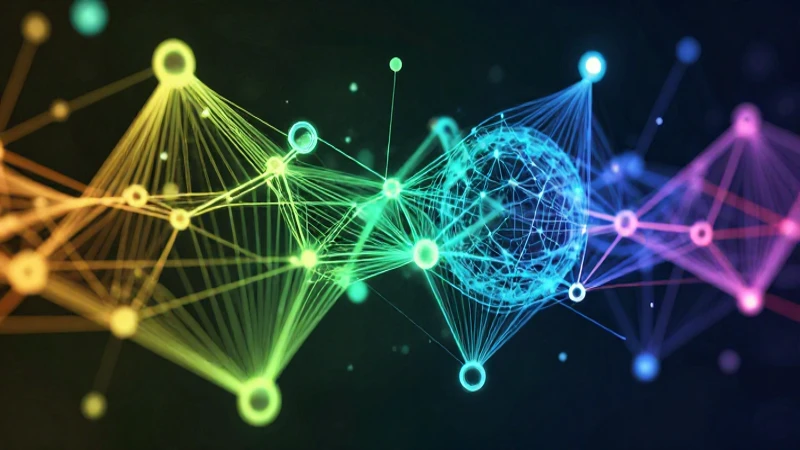 Redes de datos digitales modernas e iluminadas