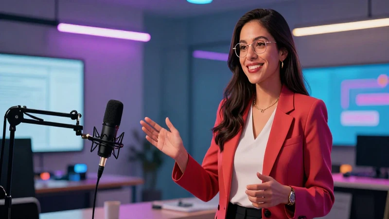 Educador mexicano en presentación dinámica