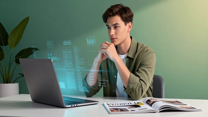 Conoce qué es una entrevista y cómo prepararte para destacar en ella 4 Profesional moderno en estudio minimalista con render premium