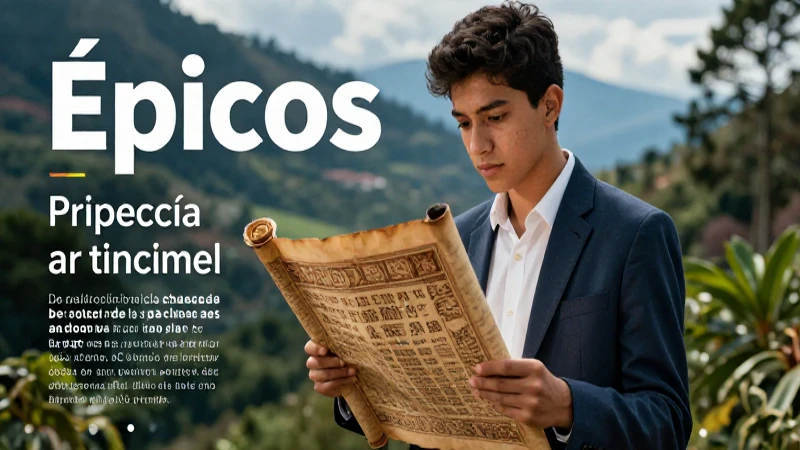 Épicos: Definición y concepto en el lenguaje cotidiano 3 Estudiante moderno estudia épica antigua
