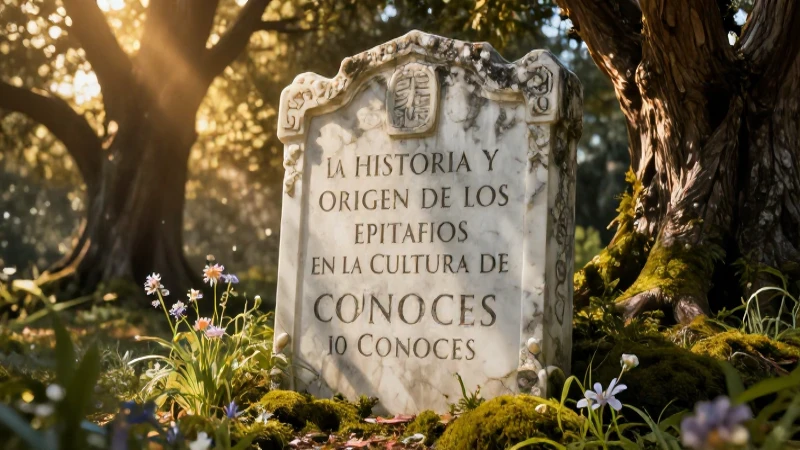 Conoces 10 epitafios que invitan a reflexionar sobre la vida 3 Epitafios en luz mágica, cultura y reflexión