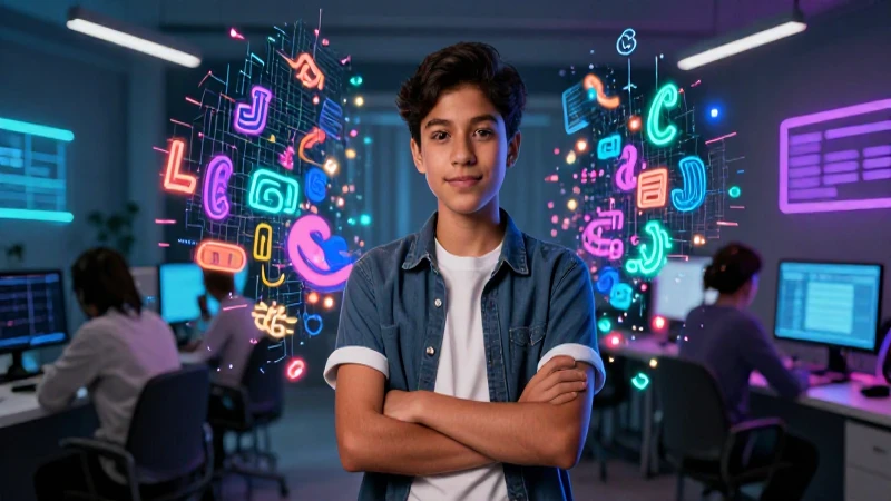 Estudiante estudia el uso de epítetos