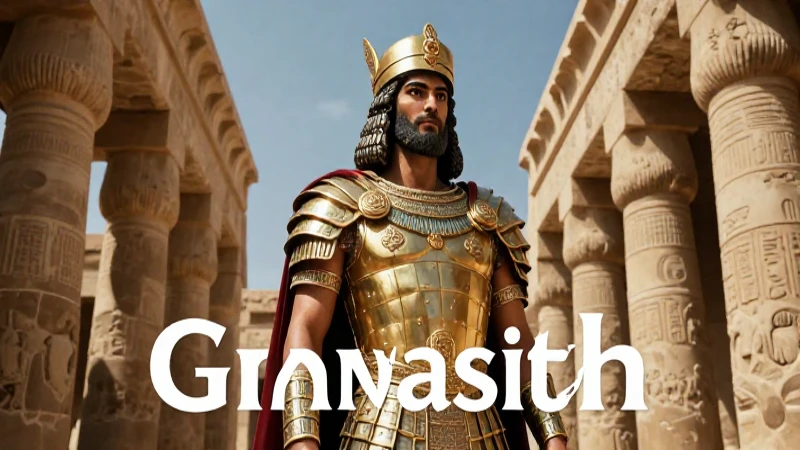 Gilgamesh hero en Uruk con estética épica