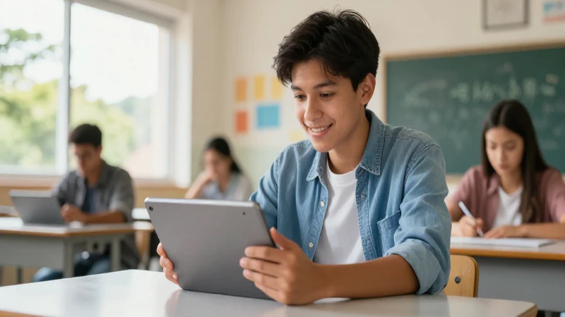 Equipamiento: Definición y concepto clave para entender 5 Estudiante aprende con tecnología educativa moderna