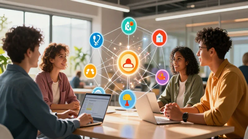 Equipo en trabajo: Claves para una colaboración efectiva 11 Colaboración educativa moderna y vibrante con diseño