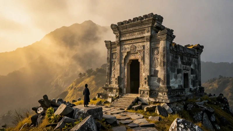 El ermitaño: Qué significa y cómo es su forma de vida 3 Ermita contemplativa en montaña bañada en oro