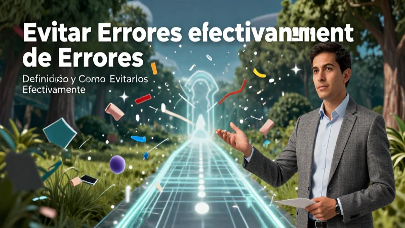 Errores: Definición, Concepto y Cómo Evitarlos Efectivamente 5 Evita errores con estrategias claras y efectivas