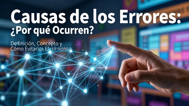 Errores: Definición, Concepto y Cómo Evitarlos Efectivamente 4 Errores, causas y cómo evitarlos con éxito
