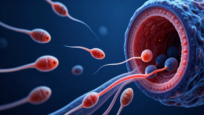 Visualización detallada de espermatozoides almacenados
