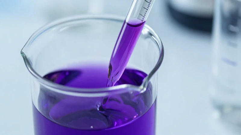 Macro morada revela cambio químico dramático