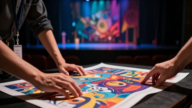Escenario: Definición en cine y lenguaje cotidiano 8 Diseño de teatro vibrante y profesional con estética premium
