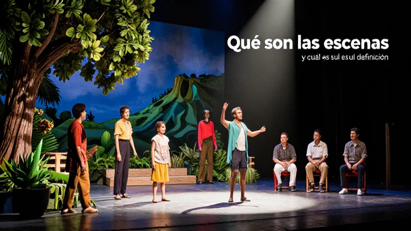 Escenas: su concepto y función teatral