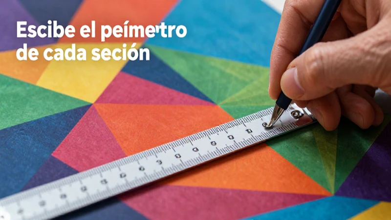 Escribe el perímetro de cada sección: guía práctica 6 Guía práctica para calcular perímetros geométricos