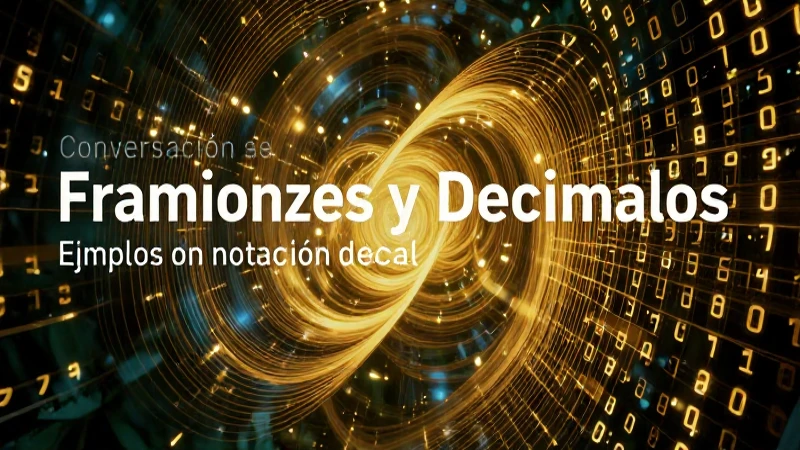 Fracciones y decimales: ejemplos de notación decimal 4 Fracciones a decimales: conversión visual moderna