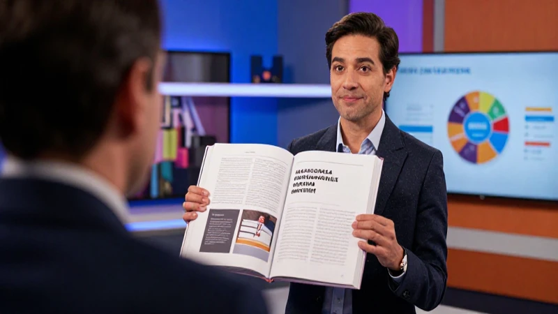 Autor revisando prototipo de libro educativo moderno