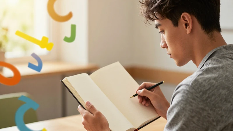 Aprende cómo escribir el nombre perfecto: consejos y técnicas expertas 3 Educador concentrado en un diario académico